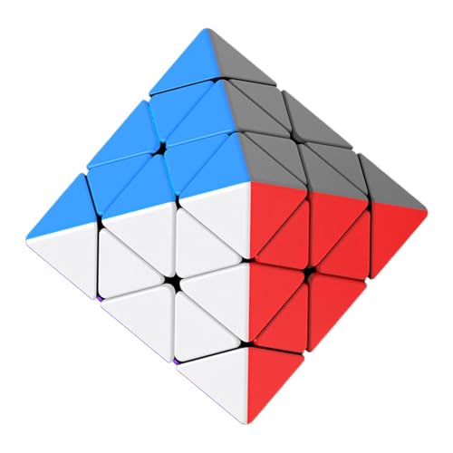 BFLKY Magnetischer Rotierender Oktaeder Geschwindigkeitswürfel Selbstklebend 3 X 3 FTO Puzzle Magischer Würfel Für Denksportaufgaben Angst Reduzieren Spielzeug von BFLKY