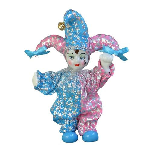 BFLKY Porzellan Italienische Eros Puppen Triangel Clown Puppen Süße Triangel Figur Sammlerstück Spielzeug Weihnachten Hallowmas Dekore von BFLKY