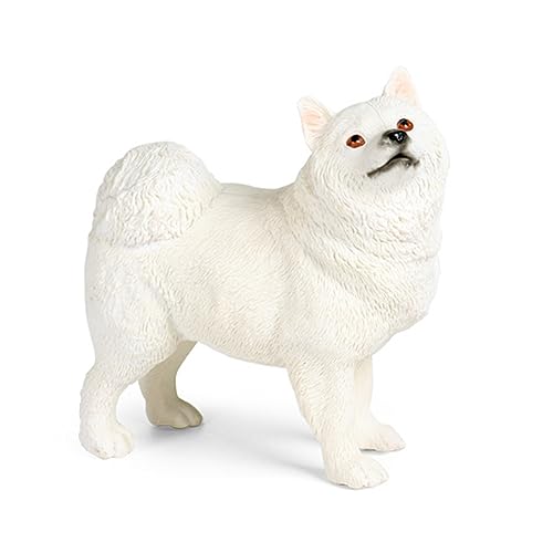 BFLKY Zarte Welpen Pädagogische Spielzeug Figur Hund Samojede Tisch Schreibtisch Widgets Für Sammlung Miniaturen Figur von BFLKY