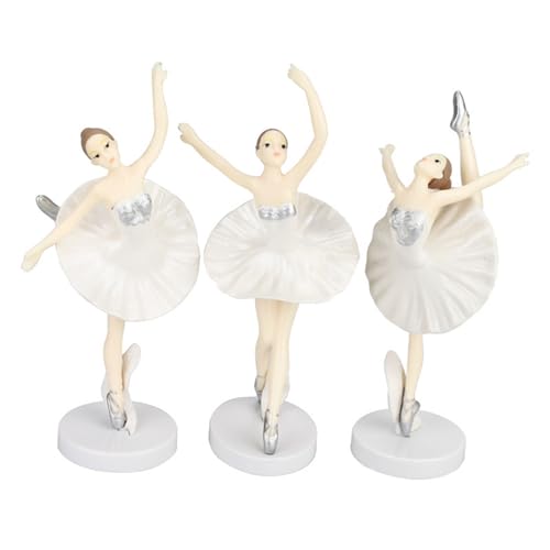 Ballett-Mädchen-Kuchendekorationen, Ballerinas, Kuchendekorationen für Mädchen, Prinzessin, Hochzeit, Geburtstag, Feiern, 3 Stück Ballett-Mädchen-Kuchendekorationen, Ballerinas, Kuchendekorationen für Mädchen, Prinzessin, Hochzeit, Geburtstag, Feiern, 3 Stück von BFLKY