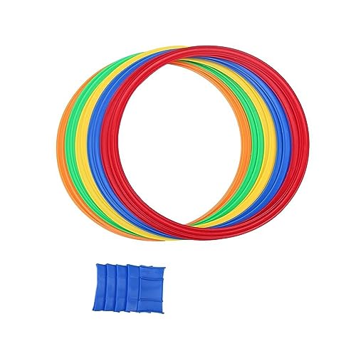 Bunte Jump Hoop Set Indoor Sport Spiel Körperliche Ausbildung Jumping Hoops Familie Hinterhof Aktivität Spielzeug Kinder Geschenk von BFLKY