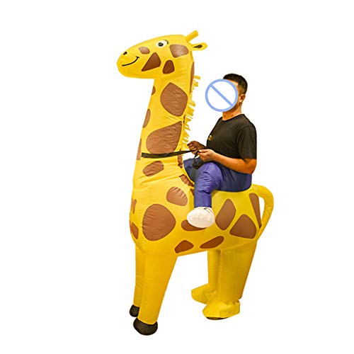 Party Erwachsene Kostüm Halloween Liefert Aufblasbare Giraffe Reiter Kostüm Neuheit Bühne Party Requisiten Für Kind Erwachsene von BFLKY