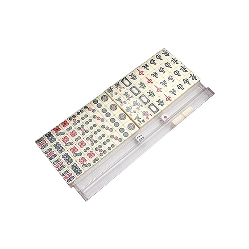 BFNDSSEOU Chinesisches Mahjong-Spiel-Set Traditionelles Unterhaltungs- und Aktivitätsspielspielzeug for zu Hause von BFNDSSEOU