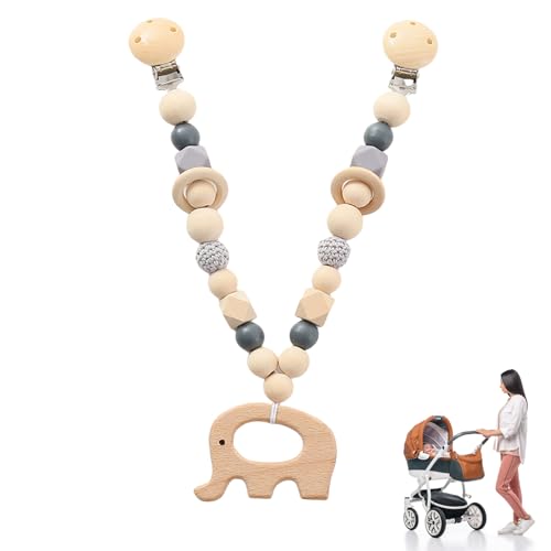 BFUZXY Kinderwagenkette Holz Baby,Kinderwagen Kette,Kinderwagenspielzeug Mädchen Junge,Spielkette für Kinderwagen,Babyschale Spielzeug,mit Holz Schelelefant für Babys und Kleinkinder ab 0+ Monaten BFUZXY Kinderwagenkette Holz Baby,Kinderwagen Kette,Kinderwagenspielzeug Mädchen Junge,Spielkette für Kinderwagen,Babyschale Spielzeug,mit Holz Schelelefant für Babys und Kleinkinder ab 0+ Monaten von BFUZXY