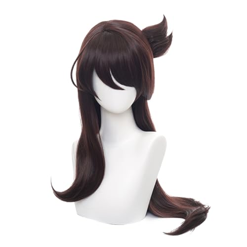 AnimeKostüm,Cosplay Perücke, Braune Langhaarperücke, Anime-Kostümperücke mit glattem Haar und Pony von BFVAKBKYT