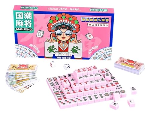 BFVAKBKYT Chinesisch Majong Set, for Familienreisespiel, Brettspiel von BFVAKBKYT