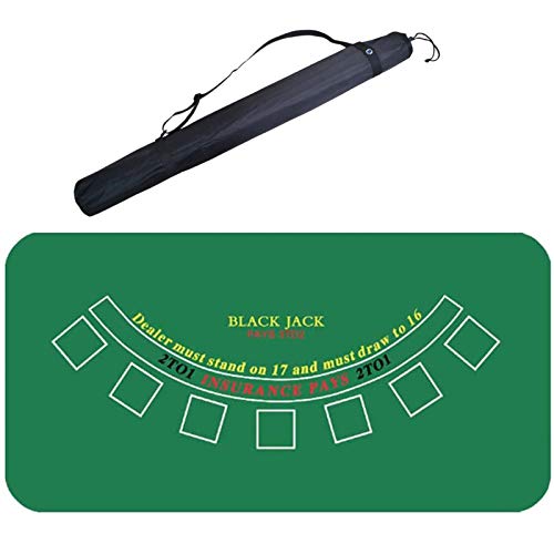 Professionelle Pokermatte für Tische, for Texas Holdem Poker und Blackjack - Professionelle Matte(70*35in) von BFVAKBKYT