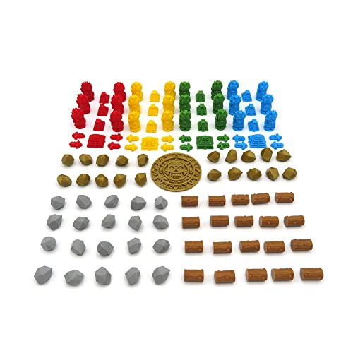 BGExpansions Pack Complet d'Amélioration Pour Tzolk'in/Tzolkin - 117 Pièces, ZLKN002 von BG Expansions