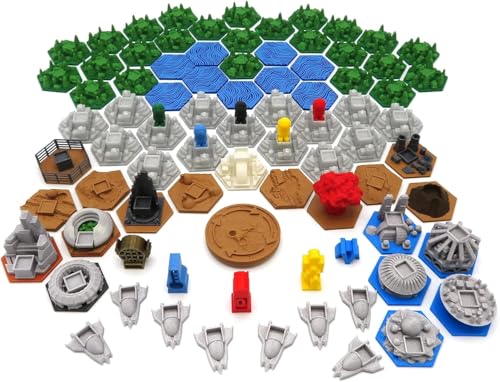 BGExpansions Komplettes Upgrade-Paket für die Erweiterungen Terraforming Marsy Colonies, Venus Next und Conflicts – 87 Teile (MARS014) von BG Expansions