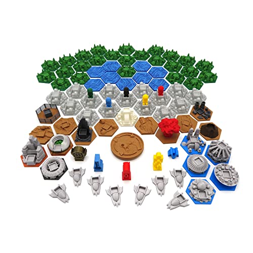 BGExpansions Komplettes Upgrade-Paket für die Erweiterungen Terraforming Marsy Colonies, Venus Next und Conflicts – 87 Teile (MARS014) von BG Expansions