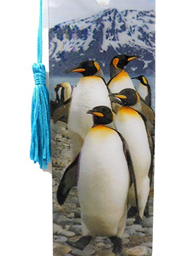 Lesezeichen Pinguin Pinguine 15,5 cm Design Bookmarks mit Kordel Deko GG 3648 von BG Lesezeichen