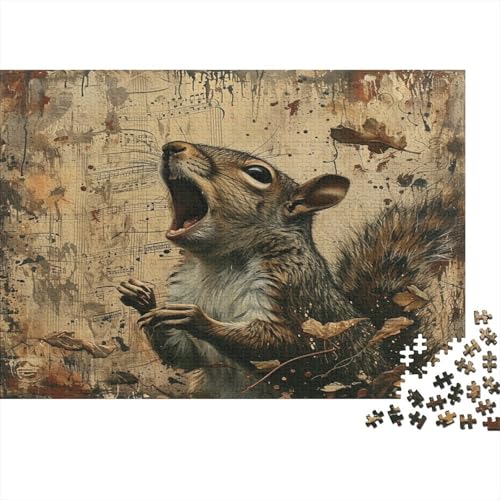 Eichhörnchen Puzzlespiel 1000 Teile Erwachsene -Puzzle 1000 Stück Spiel Puzzles Für Erwachsene Kinder Puzzle Erwachsenen Puzzlespiel Puzzel 1000pcs (75x50cm) von BGACVZLCV