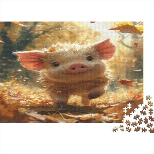 Schweinlet 1000 Teile, Impossible Puzzle,GesKükenlichkeitsspiel Für Die Ganze Familie, Erwachsenenpuzzle Ab 14 Jahren Puzzel 1000pcs (75x50cm) von BGACVZLCV