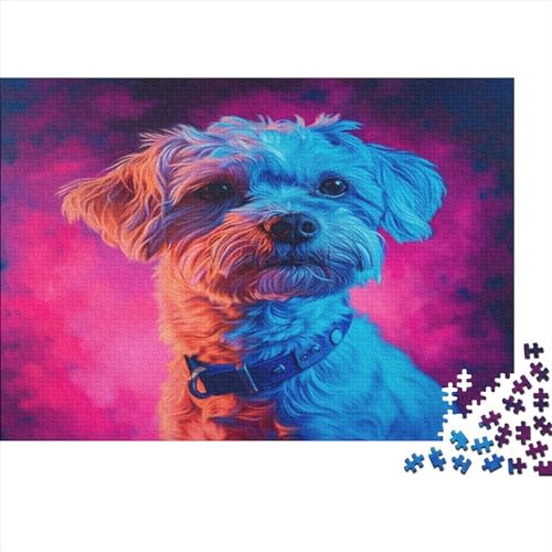 Yorkshire Terrier Puzzle 1000 Teile Puzzle Für Erwachsene Und Kinder Ab 14 Jahren Puzzel 1000pcs (75x50cm) von BGACVZLCV