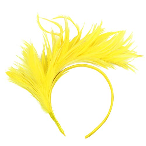 BGFIPAJG Bunt Feder Stirnband Fascinator Stirnbänder Cosplay Haarband Karneval Party Kopfschmuck Regenbogen Feder Haarreif Feder Kopfbedeckung Kostüm carnival von BGFIPAJG