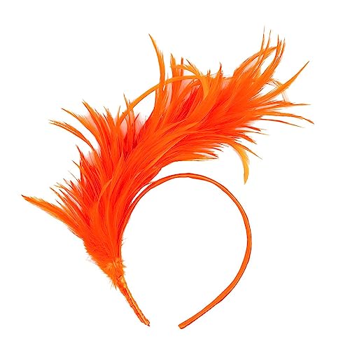 BGFIPAJG Bunt Feder Stirnband Fascinator Stirnbänder Cosplay Haarband Karneval Party Kopfschmuck Regenbogen Feder Haarreif Feder Kopfbedeckung Kostüm karnevalskopfschmuck von BGFIPAJG