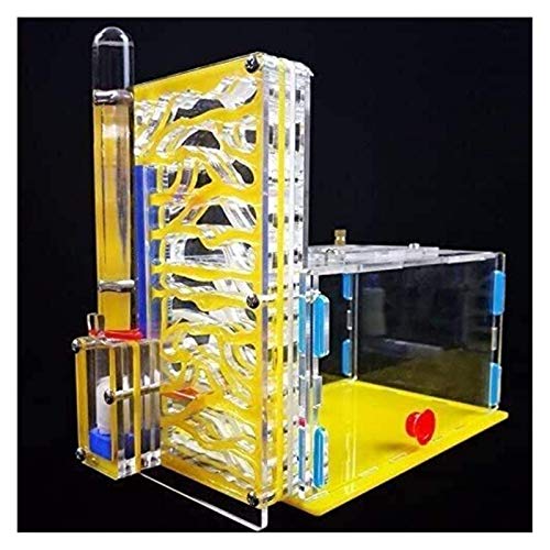 Ameisenfarm, Insektenkäfige, Ameisennest, Ameisenbehausung, Ameisenvilla, Haus mit Futterbereich, Acryl, Beobachten Sie Ameisen, wie sie ihre eigenen Ameisenhaustunnel Graben, 1 (gelb) von BGFYUSF