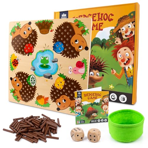 BGNXHYB Igel Holz Stäbchenspiel, Brettspiel aus Holz, Hedgehog Sensorisches Spielzeug, Holz Feinmotorik Spiel, Montessori lernspielzeug Mathematik für Jungen Mädchen ab 3 Jahren BGNXHYB Igel Holz Stäbchenspiel, Brettspiel aus Holz, Hedgehog Sensorisches Spielzeug, Holz Feinmotorik Spiel, Montessori lernspielzeug Mathematik für Jungen Mädchen ab 3 Jahren von BGNXHYB