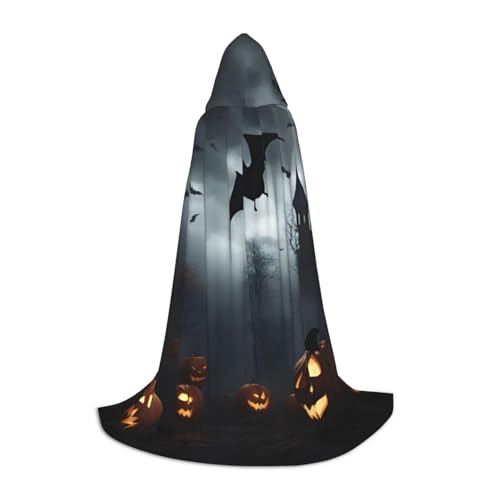 BGSHJVF Kapuzenumhang mit fliegenden Fledermäusen für Herren, Zauberer, Vampir und Halloween-Kostüme, für Rollenspiele und Partys BGSHJVF Kapuzenumhang mit fliegenden Fledermäusen für Herren, Zauberer, Vampir und Halloween-Kostüme, für Rollenspiele und Partys von BGSHJVF