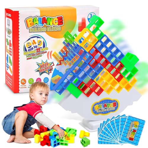 BGTLJKD 16Pcs Tetra Tower Spiel, Tetris Balance Spielzeug Tower Game, Lustige Kreatives Stapelspiel Spielzeug für Kinder, Stapelblöcke Balancing Spiel für Jungen und Mädchen ab Jahre 3+ (16Pcs) von BGTLJKD