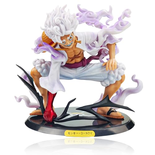 BGTLJKD One Piece Figur, Luffy Gear 5 Figuren 17cm Anime Luffy Figur Nika Gear 5 Luffy Figure Gear 5 Monkey D. Luffy Figur One Piece Anime, Für Desktop Dekoration Kinder Geburtstag Geschenk von BGTLJKD