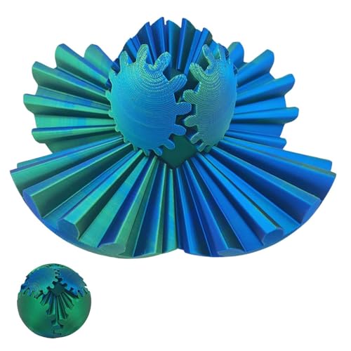 Gear Ball 3D-Gedruckter Gear Ball Spin Ball ODER Würfel-Zappelspielzeug – Gear Ball-Zappelspielzeug, Zappelspielzeug zur Stress- und Angstlinderung, Schreibtischspielzeug (B) von BHANAY