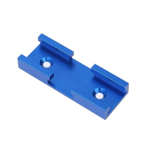 1 stück T-Track Kreuzung Slot Holzbearbeitung Rutsche for Gehrung Gauge Führungsschiene mit Pre-Gebohrt Montage Löcher Rot Blau Silber(Blue) von BHVHRHOM