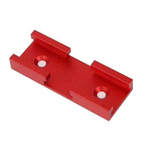 1 stück T-Track Kreuzung Slot Holzbearbeitung Rutsche for Gehrung Gauge Führungsschiene mit Pre-Gebohrt Montage Löcher Rot Blau Silber(Red) von BHVHRHOM