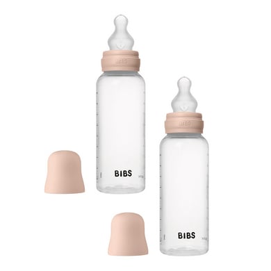 BIBS® Babyflasche 2x 270 ml Silikon in blush von BIBS®