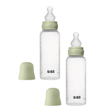 BIBS® Babyflasche 2x 270 ml Silikon in sage von BIBS®