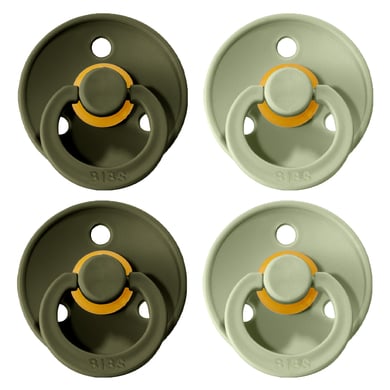 BIBS® Schnuller Colour Sage / Hunter Green 6-18 Monate, 4 Stk. von BIBS®