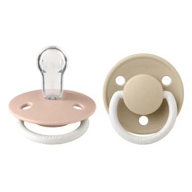 BIBS® Schnuller De Lux Blush & Vanilla Glow 0-36 Monate, 2 Stk. von BIBS®