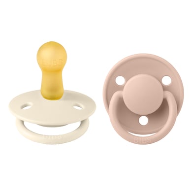 BIBS® Schnuller De Lux Ivory/Blush ab 6 Monaten, 2 Stk. von BIBS®