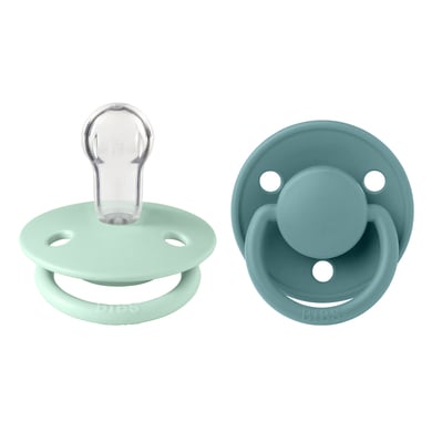 BIBS® Schnuller De Lux Nordic Mint & Island Sea 0-36 Monate, 2 Stk. von BIBS®