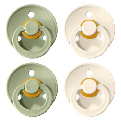 BIBS® Schnuller Colour Ivory / Sage 6-18 Monate, 4 Stk. von BIBS®