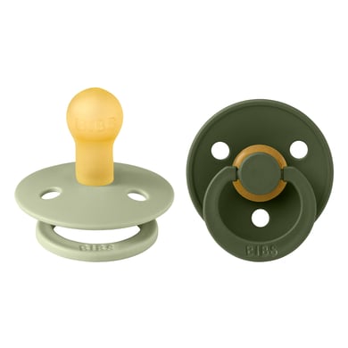 BIBS® Schnuller Colour Sage / Hunter Green 0-6 Monate, 2 Stk. von BIBS®