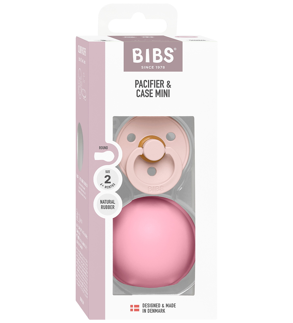 BIBS Colour Schnuller/Schnullerbox - Gr. 2 - Rund - Petal/Baby P - BIBS - 6-18 mt - Schnuller BIBS Colour Schnuller/Schnullerbox - Gr. 2 - Rund - Petal/Baby P - BIBS - 6-18 mt - Schnuller von BIBS