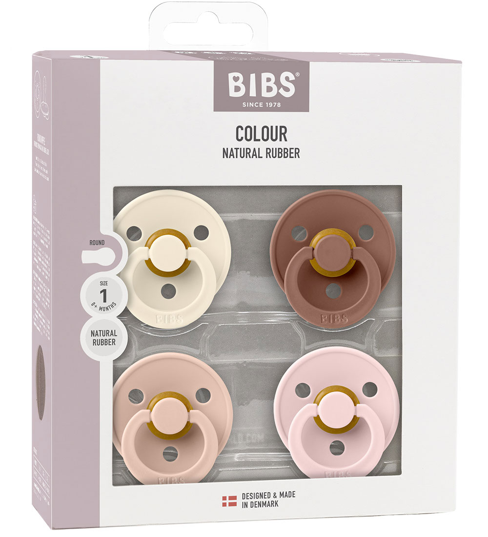 BIBS Colour Schnuller - Gr. 1 - 4er-Pack - Rund - Blush Mix - BIBS - 0-6 mt - Schnuller BIBS Colour Schnuller - Gr. 1 - 4er-Pack - Rund - Blush Mix - BIBS - 0-6 mt - Schnuller von BIBS