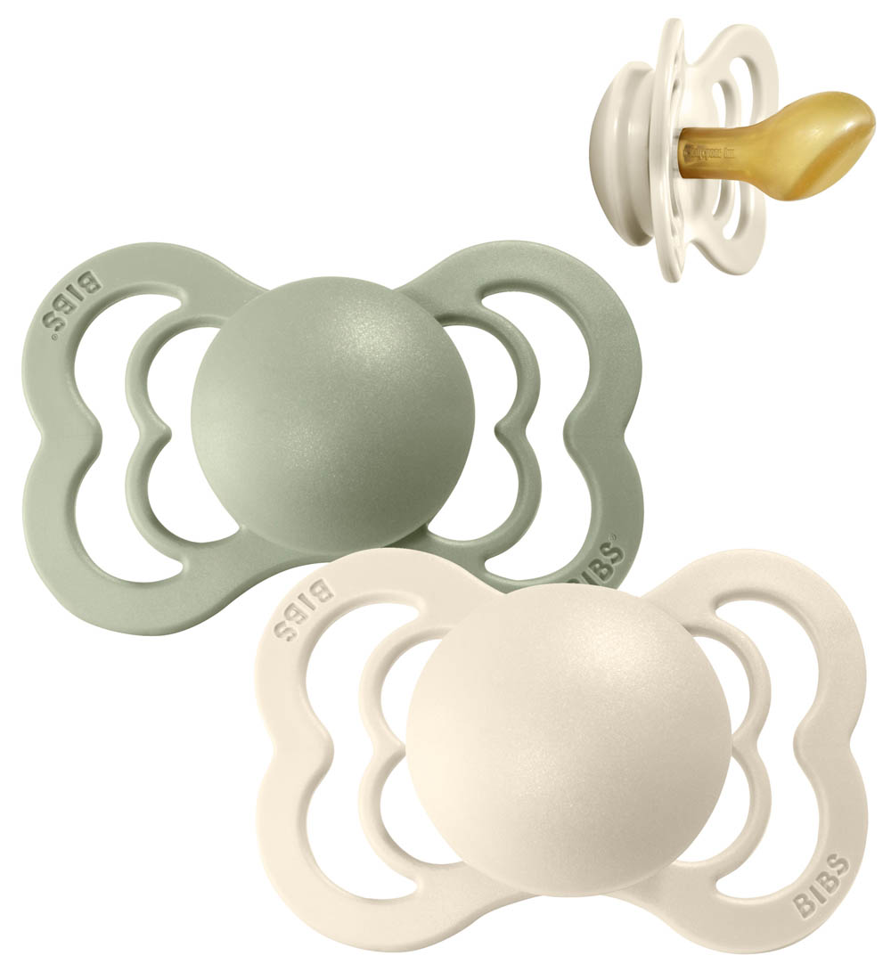 Bibs Couture Schnuller - 2er-Pack - Gr. 2 - Naturgummi - Ivory/S - BIBS - 6-18 mt - Schnuller Bibs Couture Schnuller - 2er-Pack - Gr. 2 - Naturgummi - Ivory/S - BIBS - 6-18 mt - Schnuller von BIBS