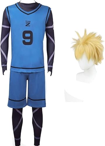 BIEGMAI Blue Lock Cosplay-Kostüm Chigiri Hyoma/Seishiro Nagi Anime, Rollenspiel, Cosplay, Halloween-Outfit, Rollenspiel, Fußball, Fußball, Trainingsuniform (Typ5, XS) von BIEGMAI