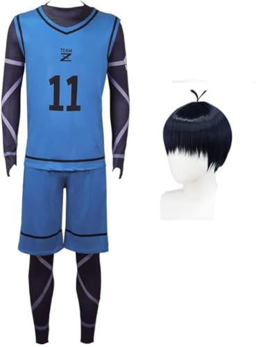 BIEGMAI Blue Lock Cosplay-Kostüm Chigiri Hyoma/Seishiro Nagi Anime, Rollenspiel, Cosplay, Halloween-Outfit, Rollenspiel, Fußball, Fußball, Trainingsuniform (Typ6, L) von BIEGMAI