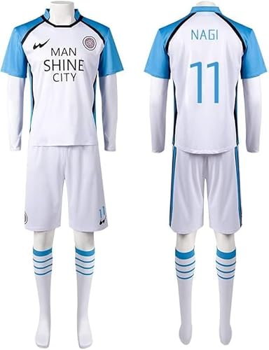 BIEGMAI Blue Lock Cosplay-Kostüm Chigiri Hyoma/Seishiro Nagi Anime, Rollenspiel, Cosplay, Halloween-Outfit, Rollenspiel, Fußball, Trainingsuniform (Typ8, 3XL) von BIEGMAI