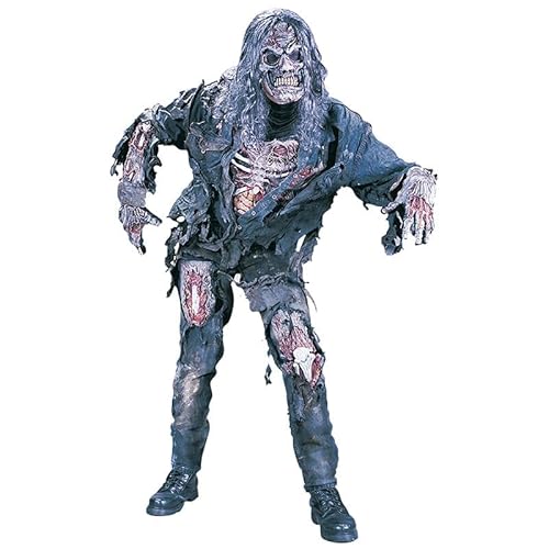 BIEGMAI Zombie-Kostüm für Erwachsene, Herren, Halloween-Kostüm, Zombie-Maske, Cosplay-Kostüm, Damen-Outfits, Zombie-Make-up, Party, Zombie, Halloween-Kostüm von BIEGMAI