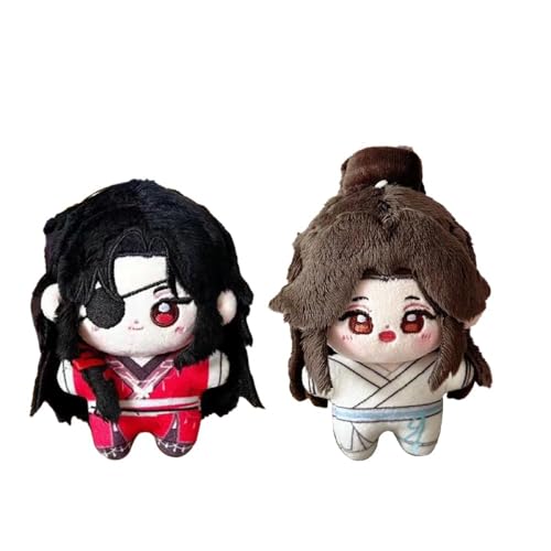 Tian Guan Ci Fu Plüsch Xie Lian x Hua Cheng Figur weich gefüllte Anhänger Schlüsselanhänger Tasche Sofa Schlafzimmer Zuhause Schlüsselanhänger Dekorationen Sammlerstücke Geschenke (Einheitsgröße, Typ von BIEGMAI