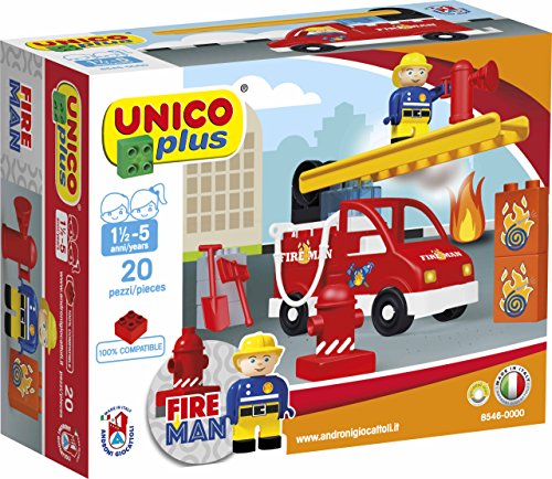 BIG 8546 - Unico Plus Feuerwehrwagen von BIG Spielwarenfabrik