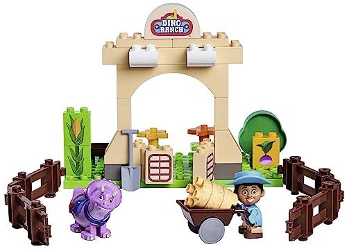 BIG-Bloxx - Dino Ranch Farm - Spielzeug-Bausteine (40 Teile) für Cassidy Ranch mit Spielfigur Miguel und Dino Figur Tango, Spielsteine für Kinder von 18 Monate bis 5 Jahre von BIG Spielwarenfabrik