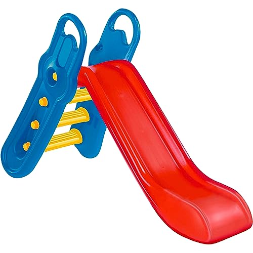 BIG - Fun-Slide - 152cm lange Rutschbahn, Nutzung für den Hausgebrauch, rot-blaue Rutsche für drinnen und draußen, für Kinder ab 3 Jahren BIG - Fun-Slide - 152cm lange Rutschbahn, Nutzung für den Hausgebrauch, rot-blaue Rutsche für drinnen und draußen, für Kinder ab 3 Jahren von BIG Spielwarenfabrik