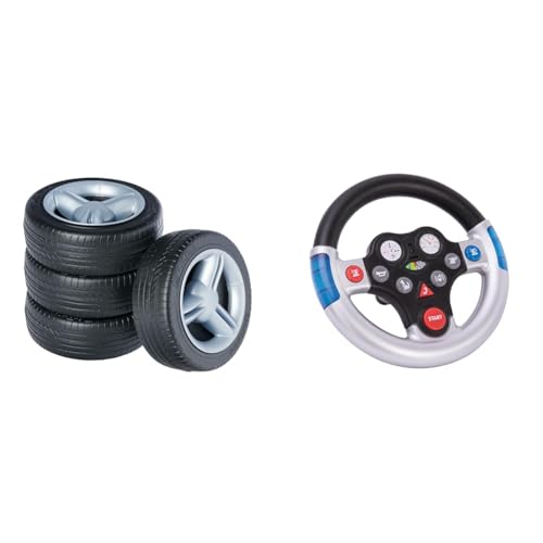 Big - Fulda Whisper Wheels - Flüsterräder für Rutscher Autos & Rescue-Sound-Wheel - Lenkrad mit verschiedenen Rettungs-Sounds von BIG Spielwarenfabrik