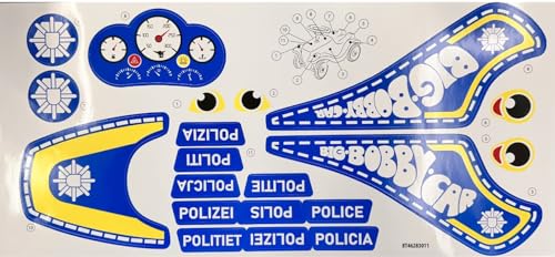 Original Polizei Big Classic Bobby Car - Aufkleber Sticker Aufkleber-Set (Polizei) von BIG Spielwarenfabrik