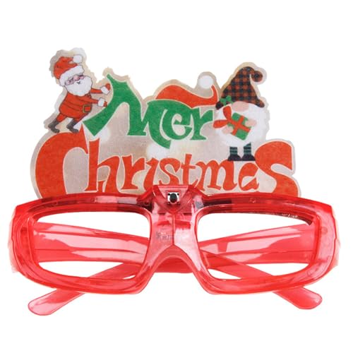 BIGULA Brille für Weihnachten, Neujahr, Karneval, Erwachsene, Teenager, Kinder, Weihnachtsgeschenke, Weihnachtsfeier, Fotografieren von BIGULA